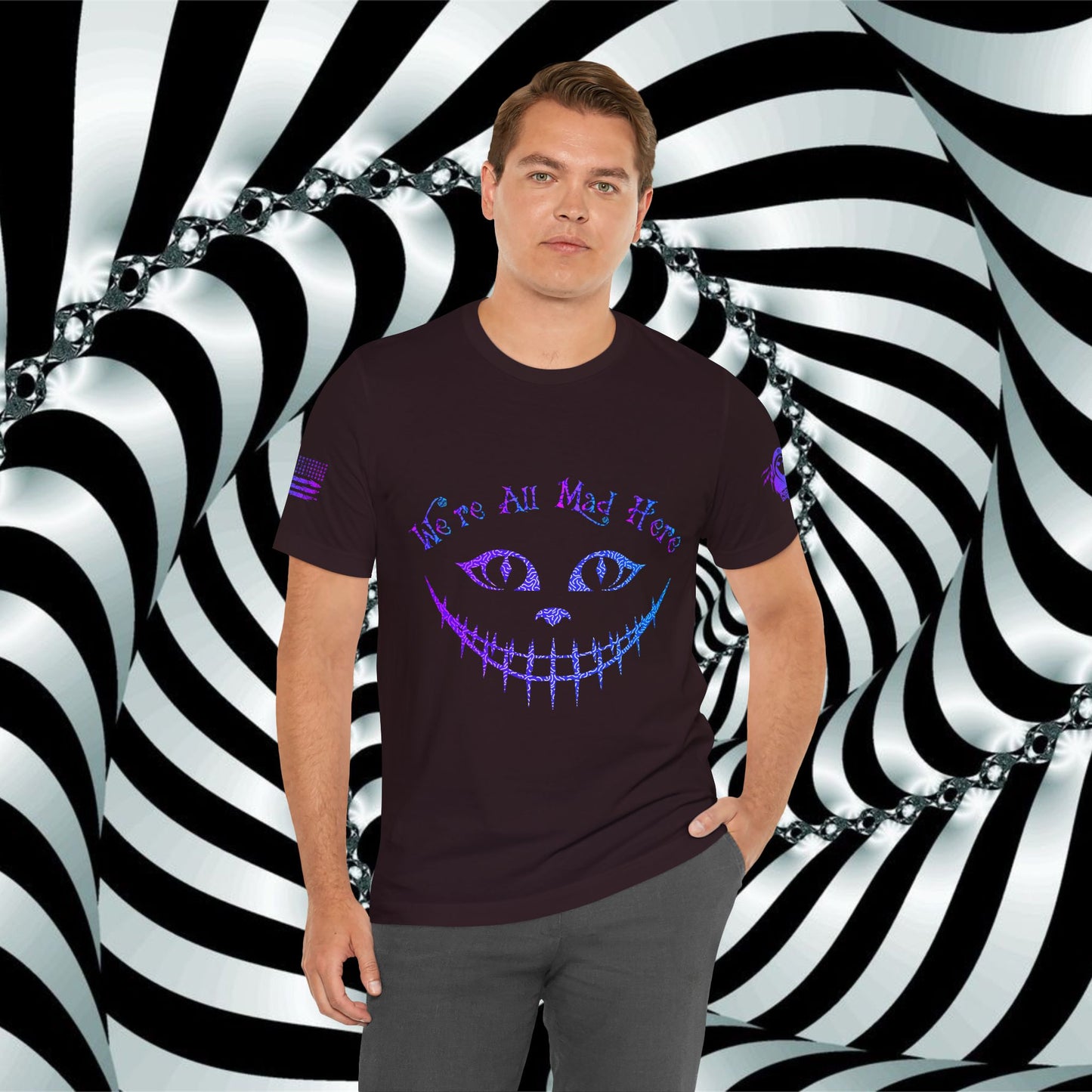 We're All Mad Here (Purple/Blue) - T-Shirt
