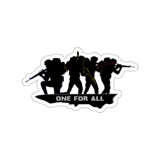 “One For All” - Die-Cut Military Sticker