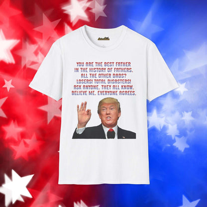 Trump Best Father - Funny Father's Day Softstyle T-Shirt