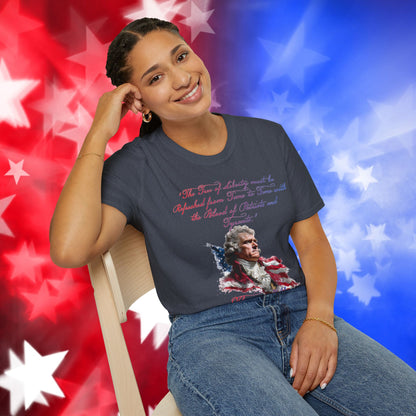 Thomas Jefferson Style 1 - Independence Day - Softstyle Unisex T-Shirt