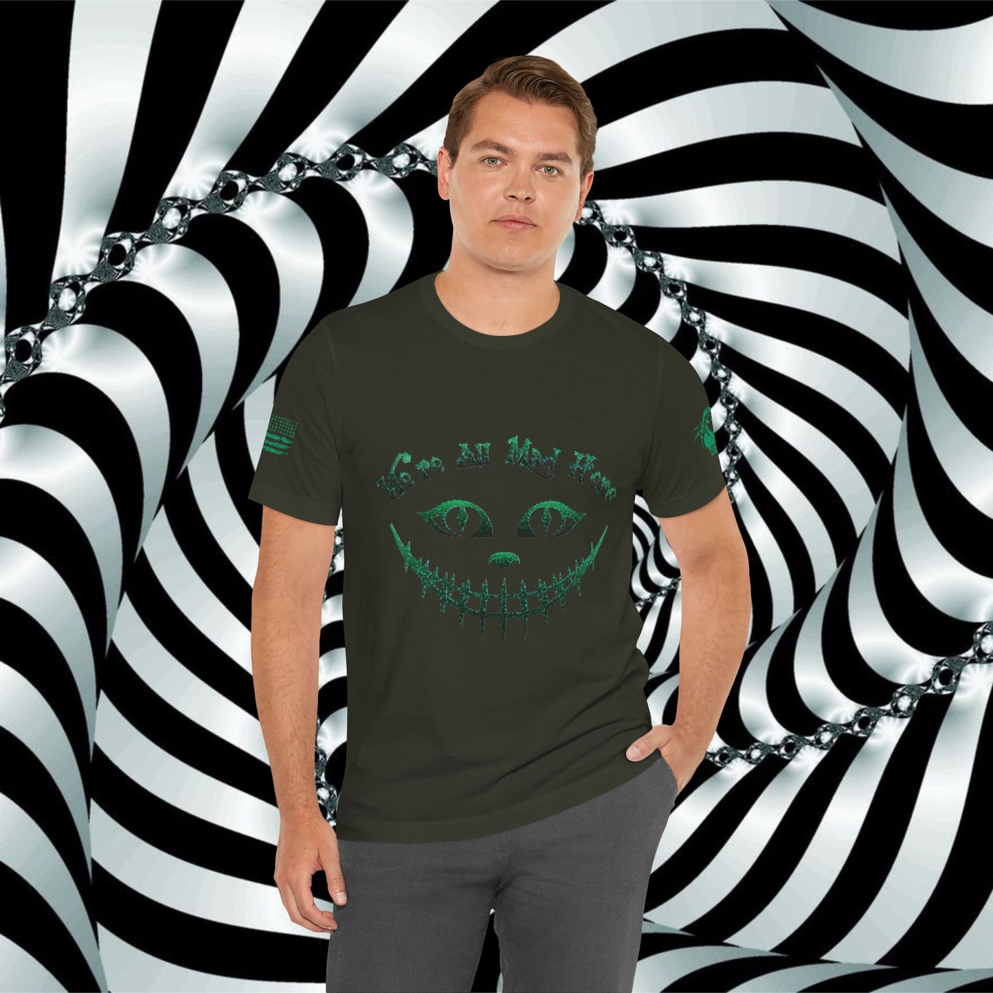 We're All Mad Here (Green) - T-Shirt