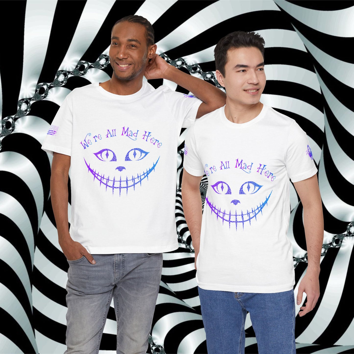 We're All Mad Here (Purple/Blue) - T-Shirt