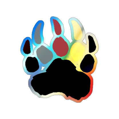 Pineland Bear Claw - Holographic Die-Cut Sticker