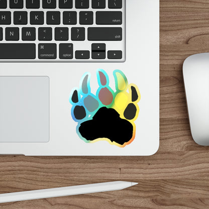 Pineland Bear Claw - Holographic Die-Cut Sticker