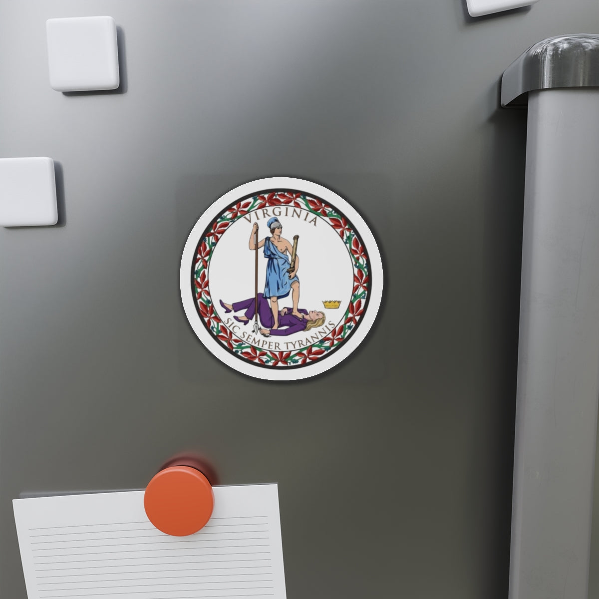 Virginia Tyrant State Seal - Die-Cut Magnet