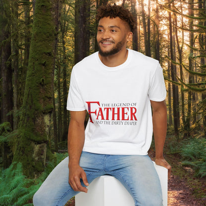 "The Legend of Father" Style 1 - Funny Softstyle Father's Day T-Shirt