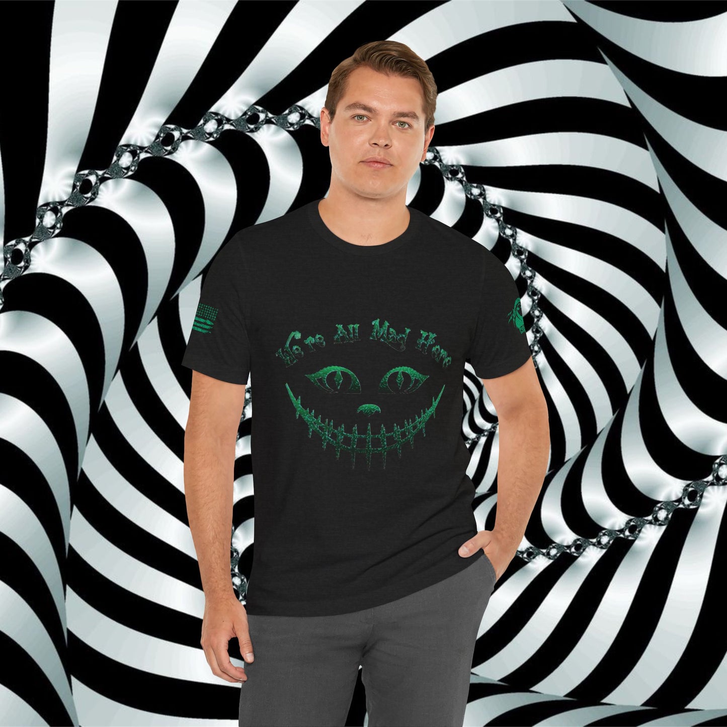 We're All Mad Here (Green) - T-Shirt