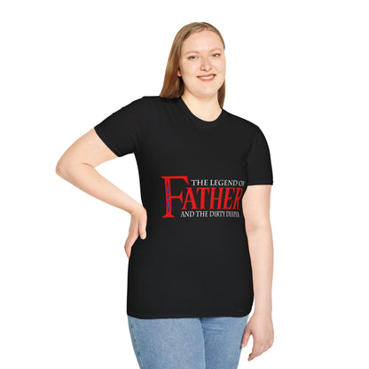 "The Legend of Father" Style 1 - Funny Softstyle Father's Day T-Shirt