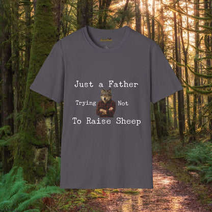 Just a Father Trying Not to Raise Sheep - T-Shirt