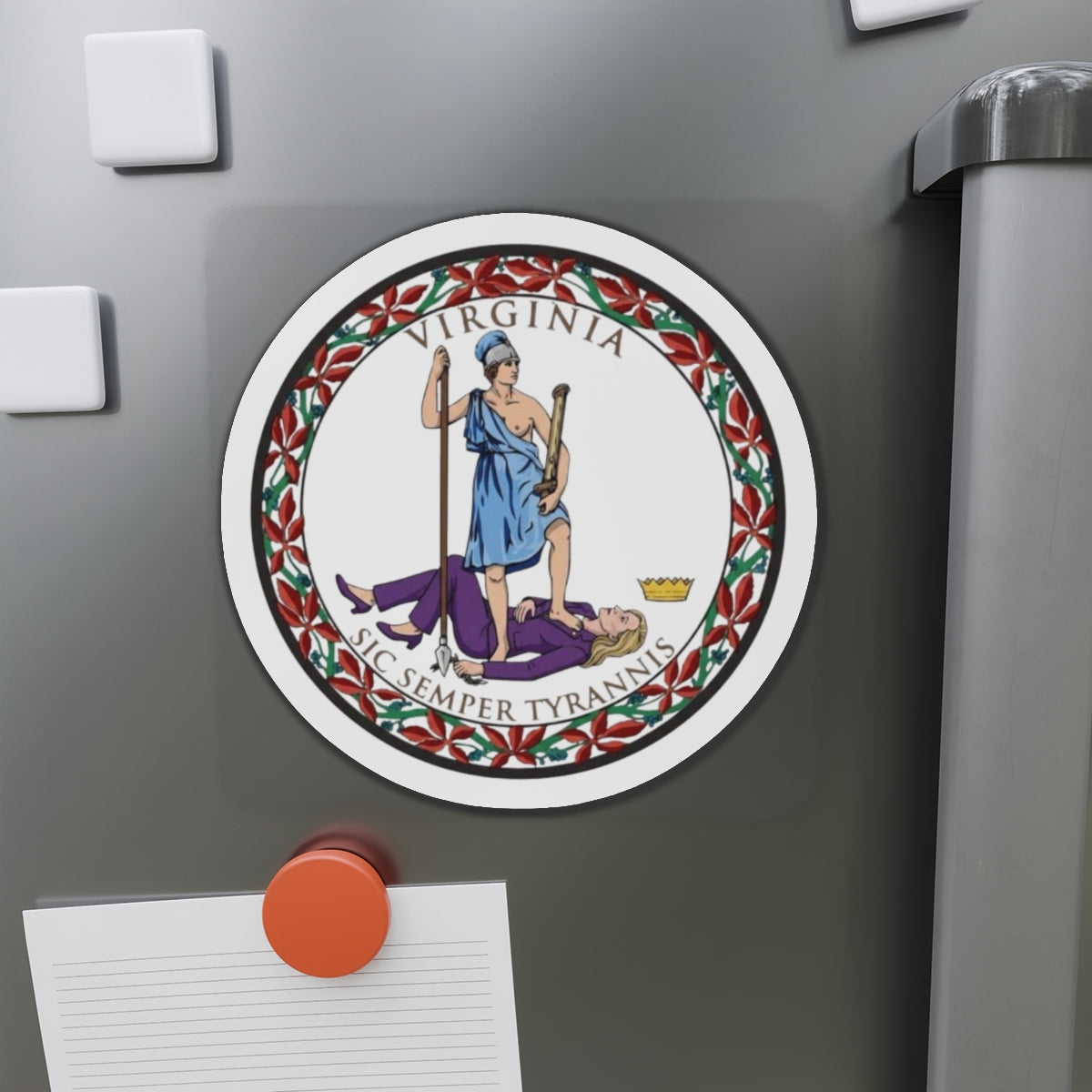 Virginia Tyrant State Seal - Die-Cut Magnet