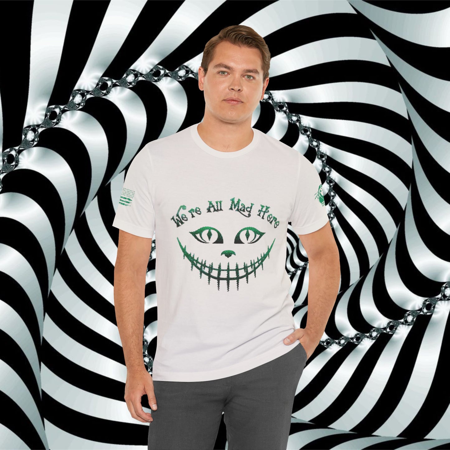 We're All Mad Here (Green) - T-Shirt