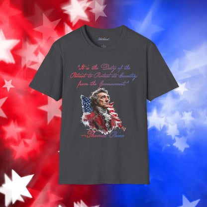 Thomas Paine Style 1 - Independence Day - Softstyle Unisex T-Shirt