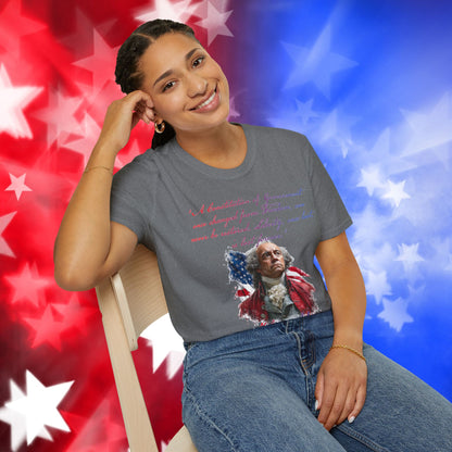 John Adams Style 1 - Independence Day - Softstyle Unisex T-Shirt