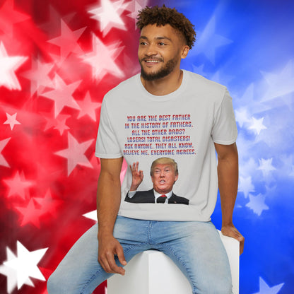Trump Best Father - Funny Father's Day Softstyle T-Shirt