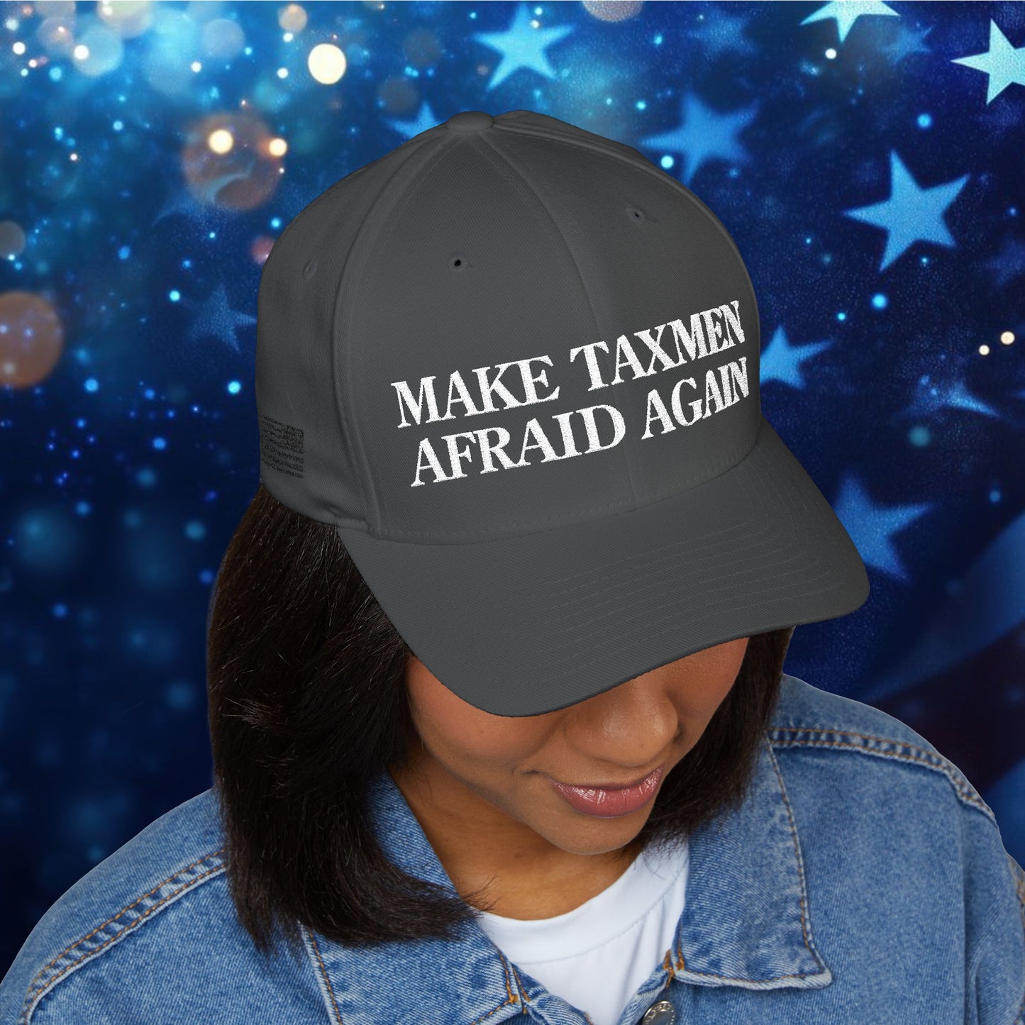 "Make Taxmen Afraid Again" - Bold Embroidered Structured Hat
