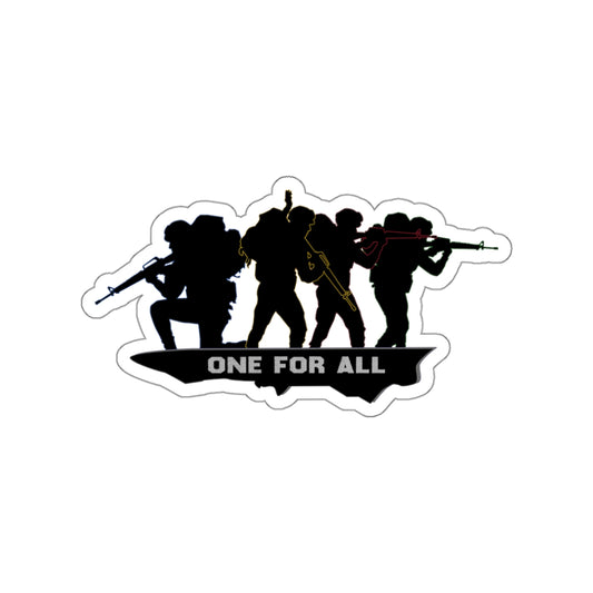 “One For All” - Die-Cut Military Sticker