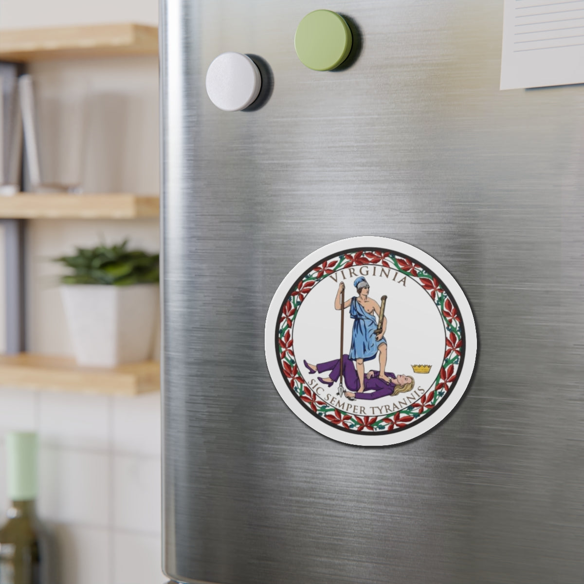 Virginia Tyrant State Seal - Die-Cut Magnet
