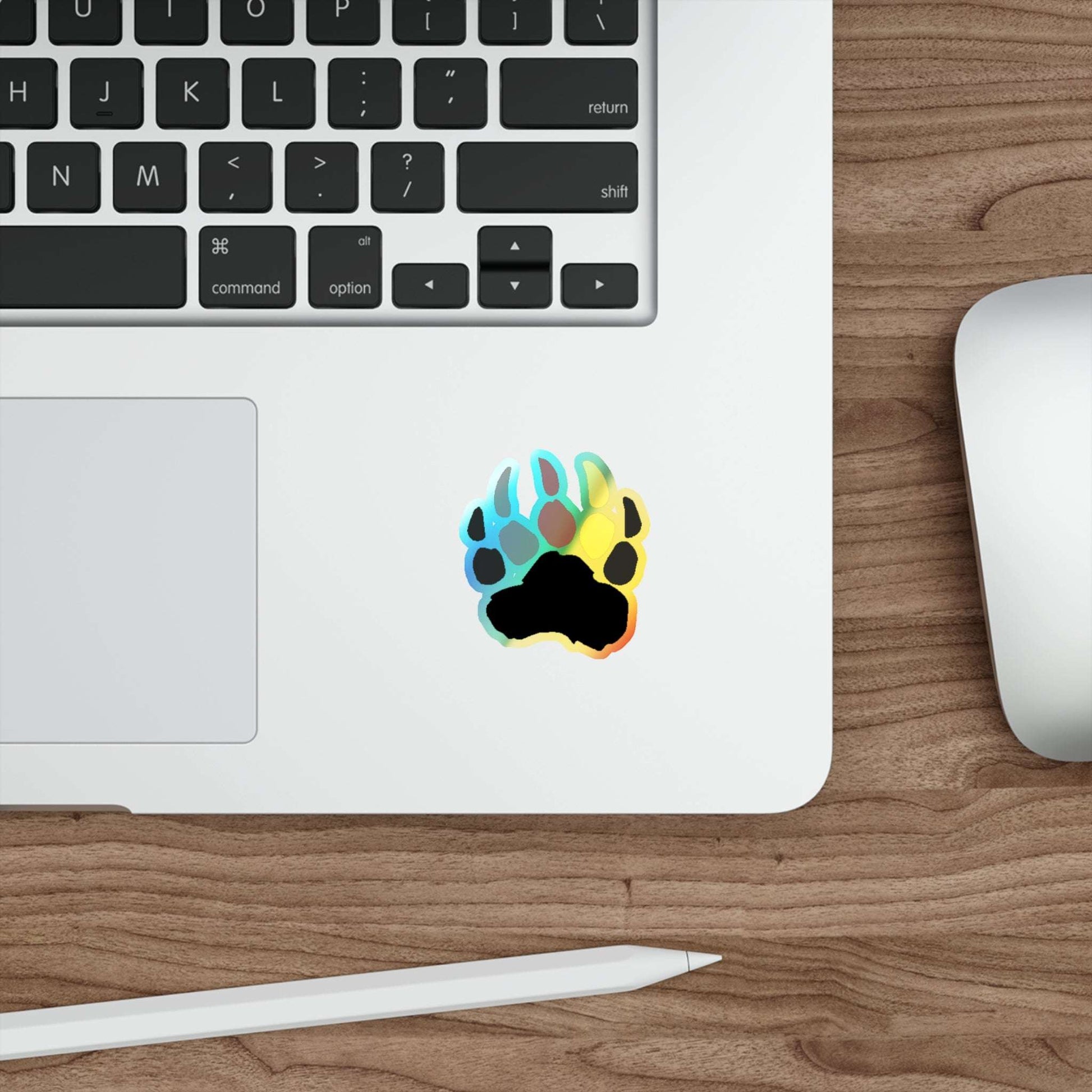 Pineland Bear Claw - Holographic Die-Cut Sticker