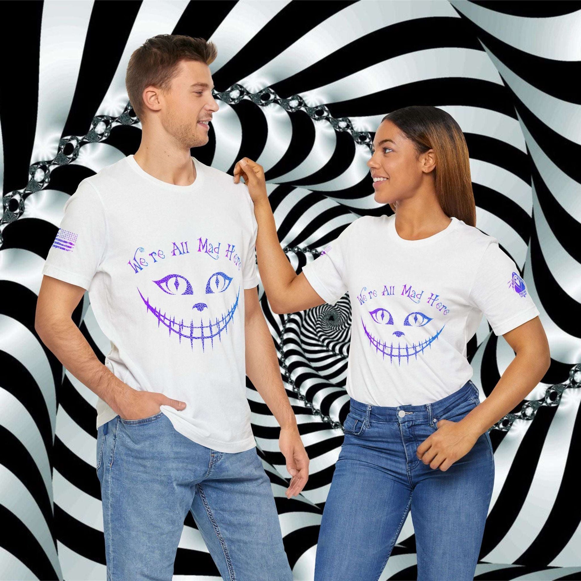 We're All Mad Here (Purple/Blue) - T-Shirt