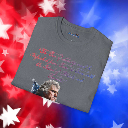 Thomas Jefferson Style 1 - Independence Day - Softstyle Unisex T-Shirt