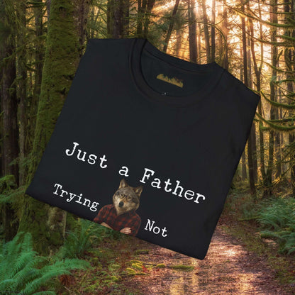 Just a Father Trying Not to Raise Sheep - T-Shirt