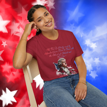 Thomas Jefferson Style 1 - Independence Day - Softstyle Unisex T-Shirt