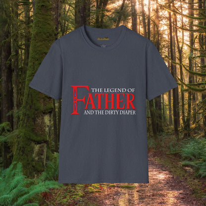 "The Legend of Father" Style 1 - Funny Softstyle Father's Day T-Shirt