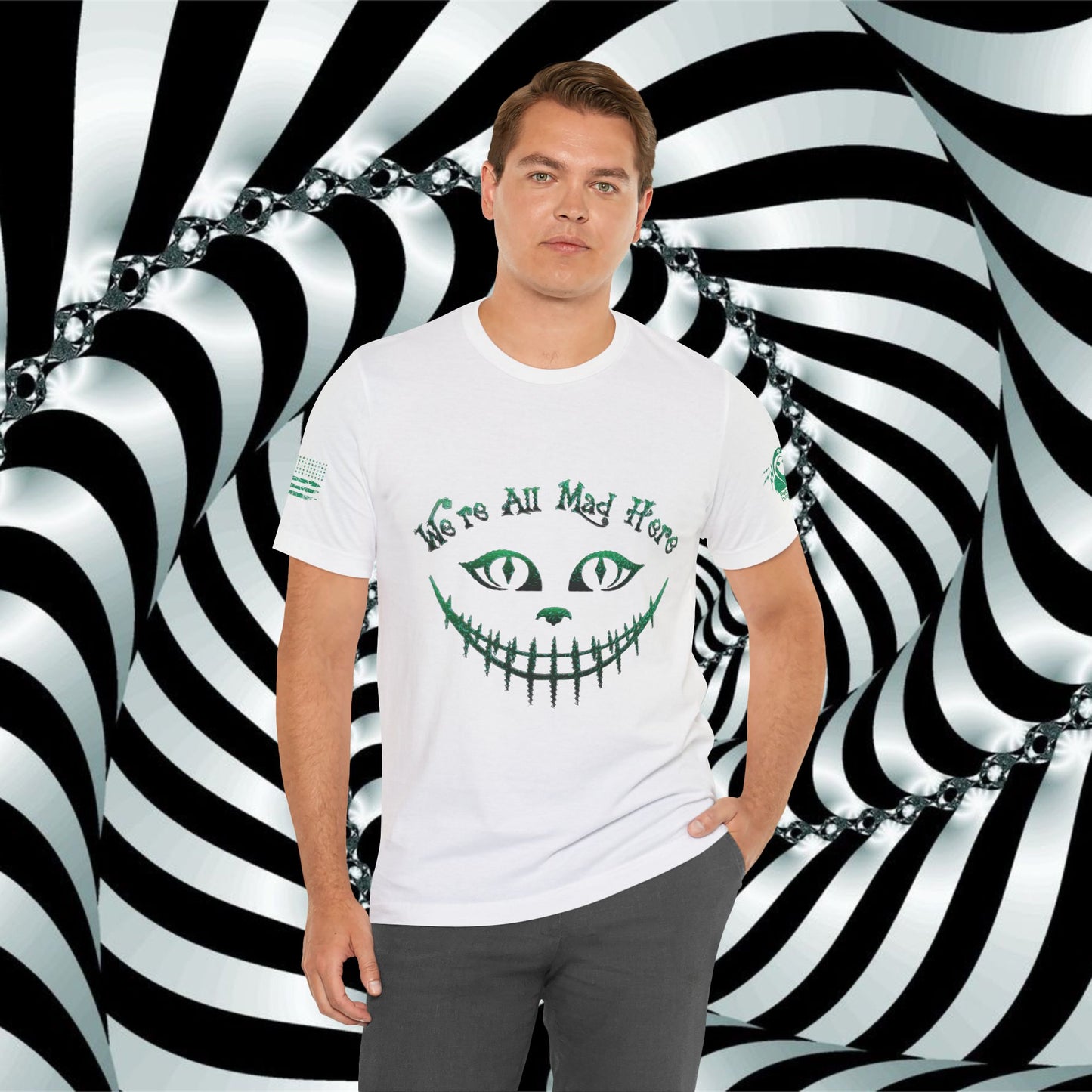 We're All Mad Here (Green) - T-Shirt