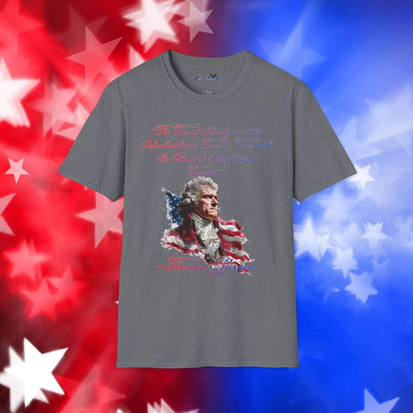 Thomas Jefferson Style 1 - Independence Day - Softstyle Unisex T-Shirt