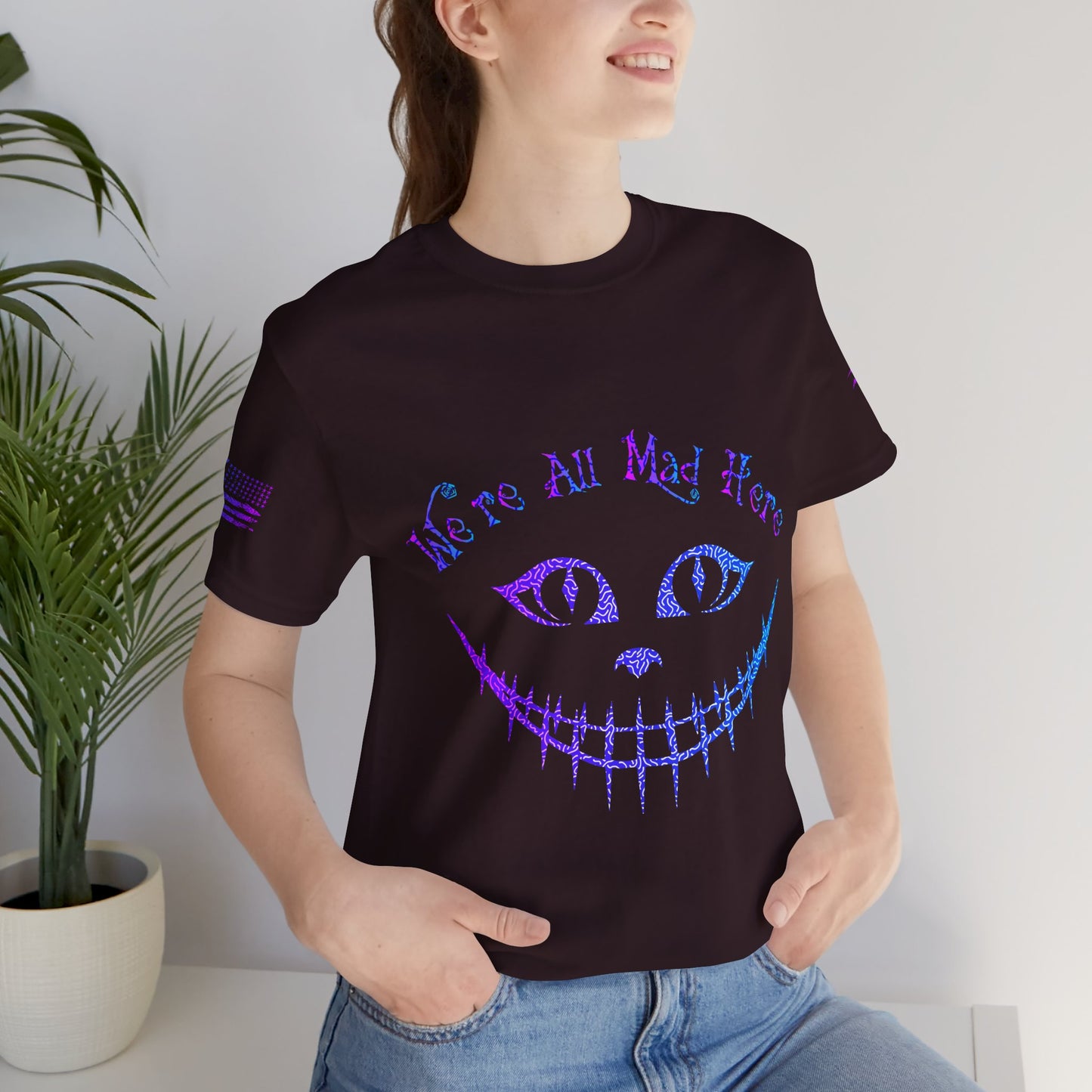 We're All Mad Here (Purple/Blue) - T-Shirt
