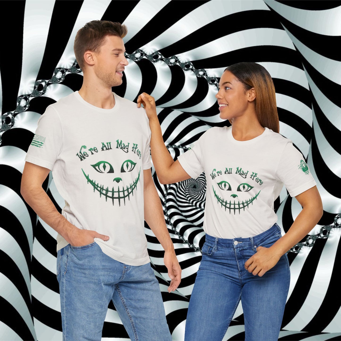 We're All Mad Here (Green) - T-Shirt