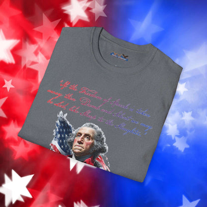 George Washington Style 1 - Independence Day - Softstyle Unisex T-Shirt