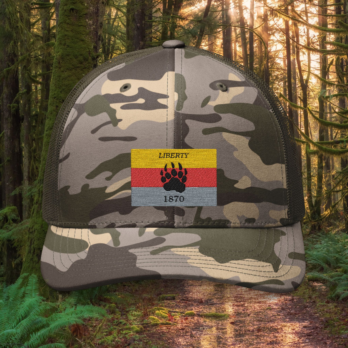 Liberty 1870 Pineland Flag - Camouflage Mesh Hat