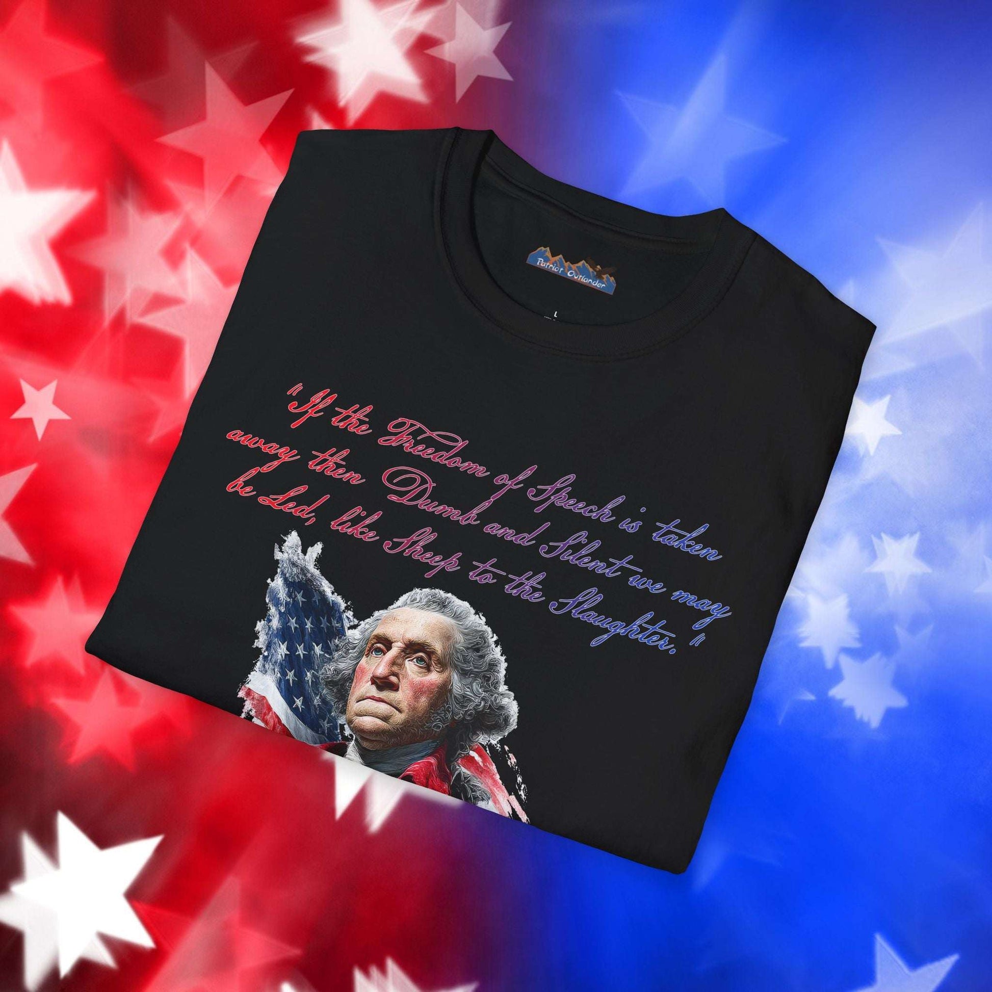 George Washington Style 1 - Independence Day - Softstyle Unisex T-Shirt
