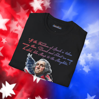 George Washington Style 1 - Independence Day - Softstyle Unisex T-Shirt