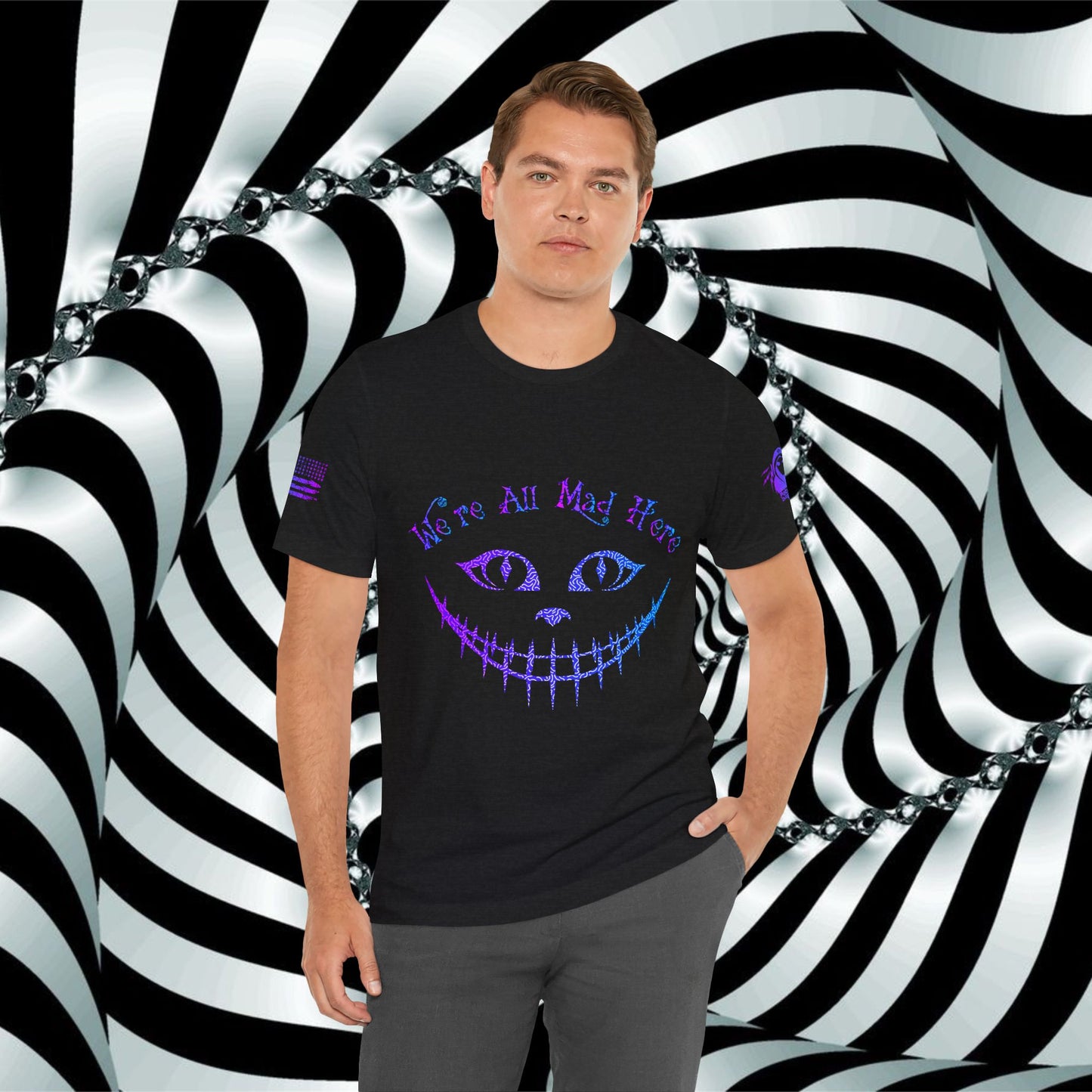 We're All Mad Here (Purple/Blue) - T-Shirt