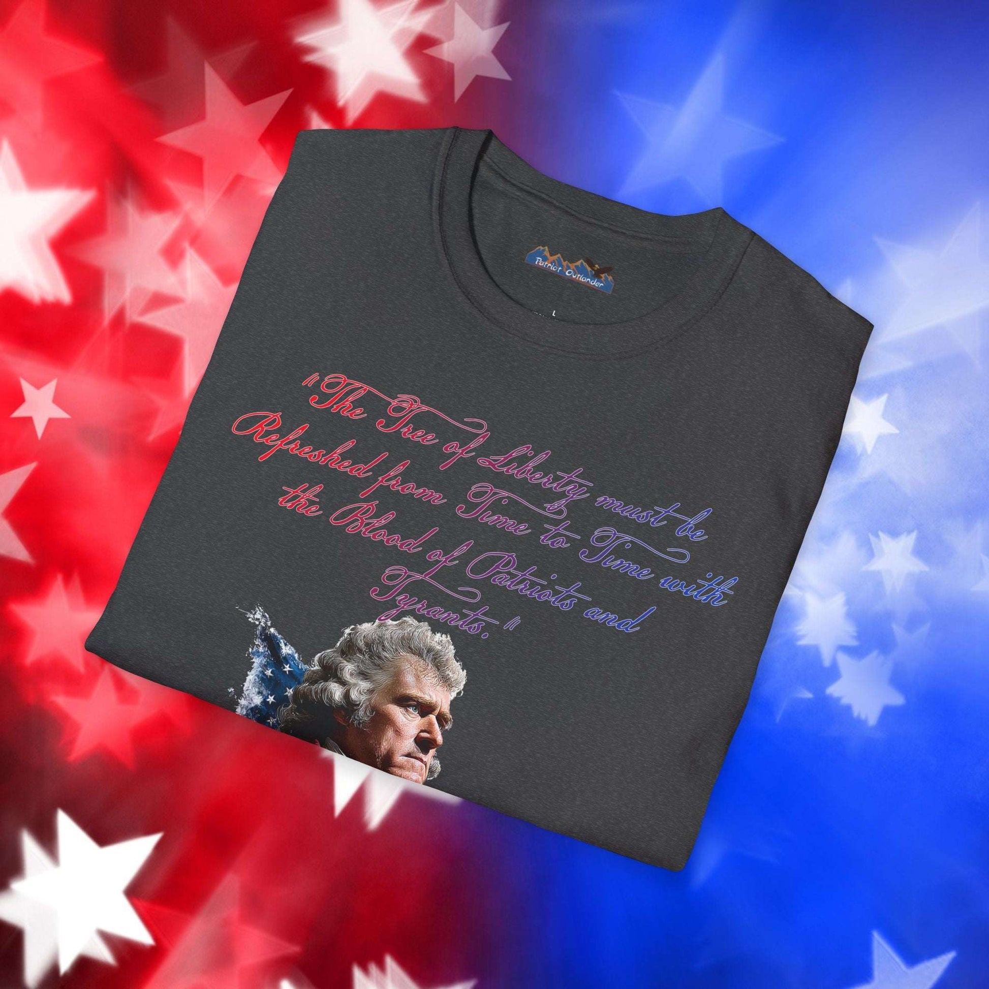 Thomas Jefferson Style 1 - Independence Day - Softstyle Unisex T-Shirt
