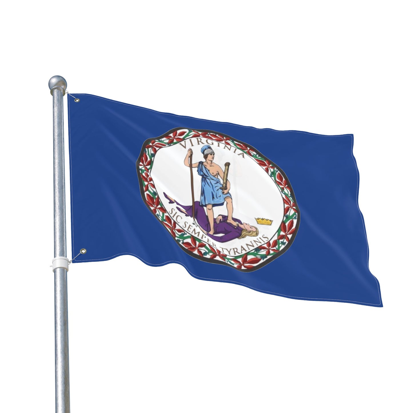 Virginia Tyrant State Seal - Double-Sided Flag