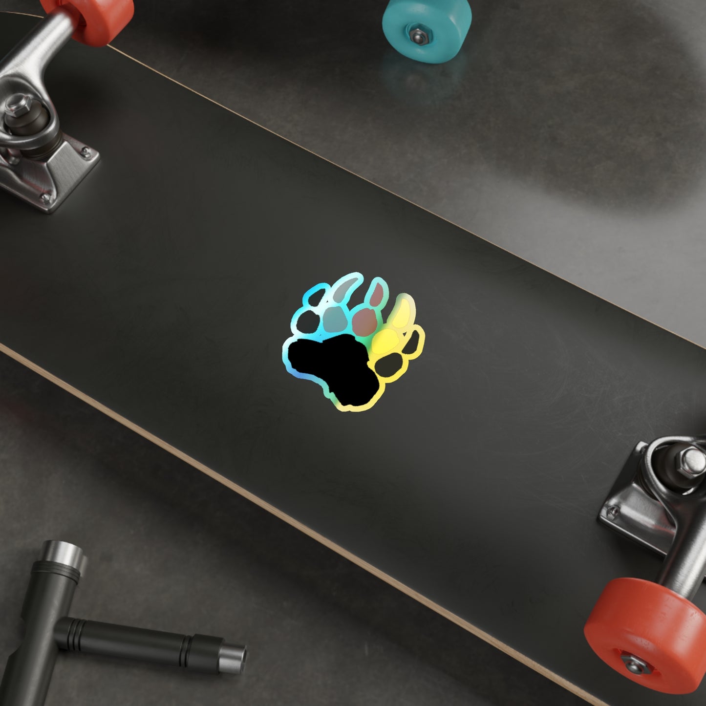 Pineland Bear Claw - Holographic Die-Cut Sticker