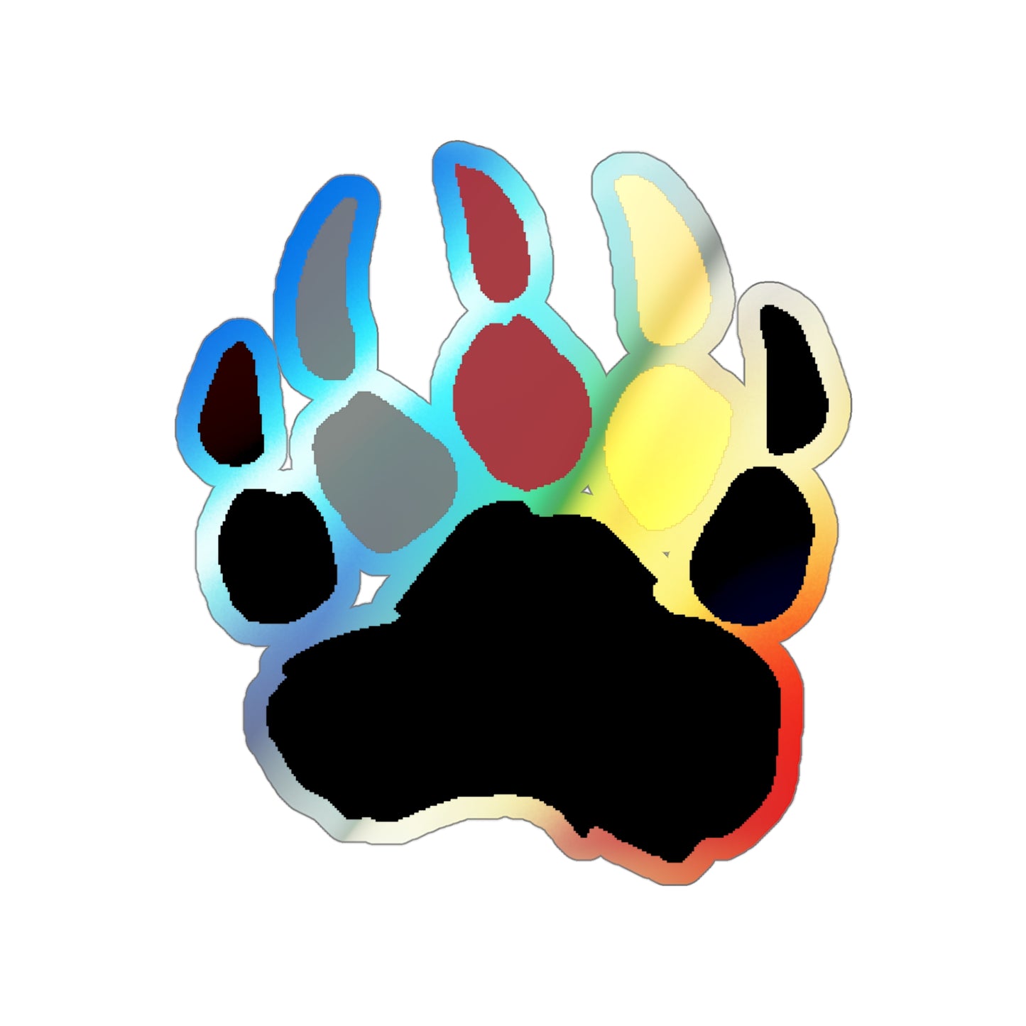 Pineland Bear Claw - Holographic Die-Cut Sticker