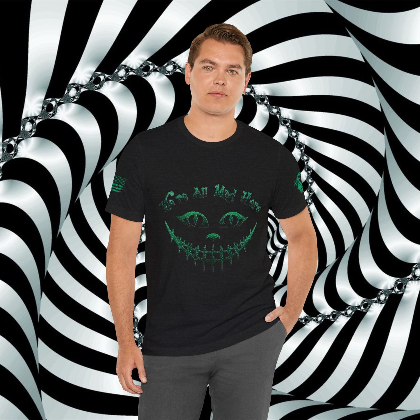 We're All Mad Here (Green) - T-Shirt