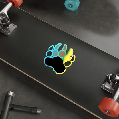 Pineland Bear Claw - Holographic Die-Cut Sticker