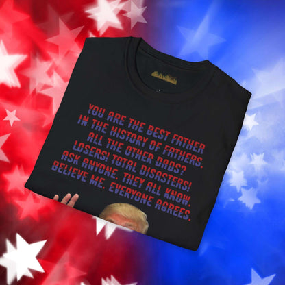 Trump Best Father - Funny Father's Day Softstyle T-Shirt