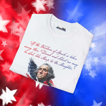George Washington Style 1 - Independence Day - Softstyle Unisex T-Shirt