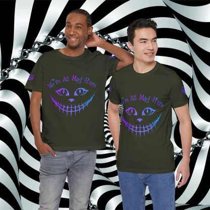 We're All Mad Here (Purple/Blue) - T-Shirt