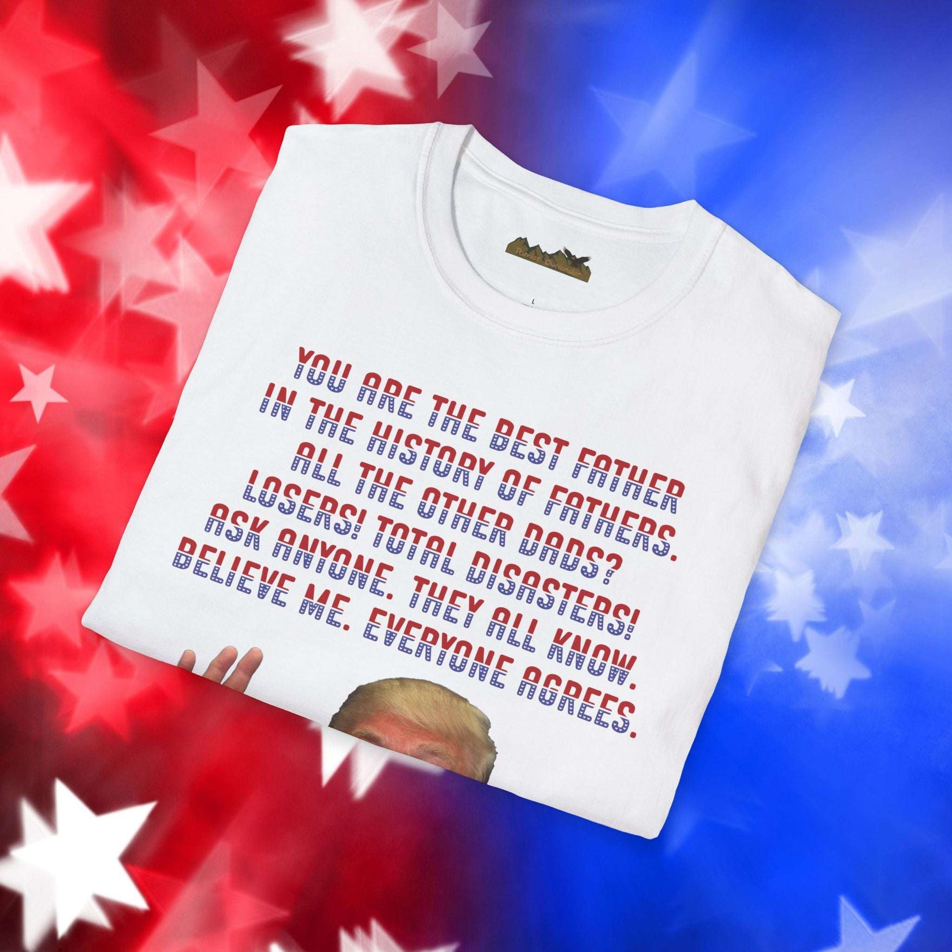 Trump Best Father - Funny Father's Day Softstyle T-Shirt