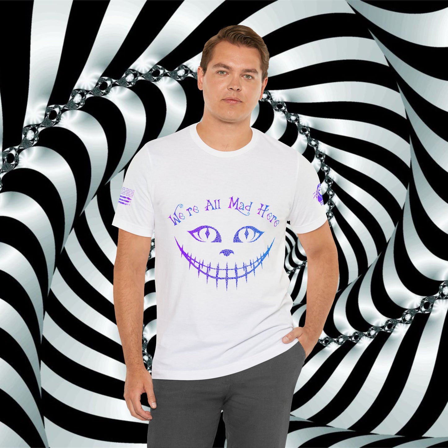 We're All Mad Here (Purple/Blue) - T-Shirt