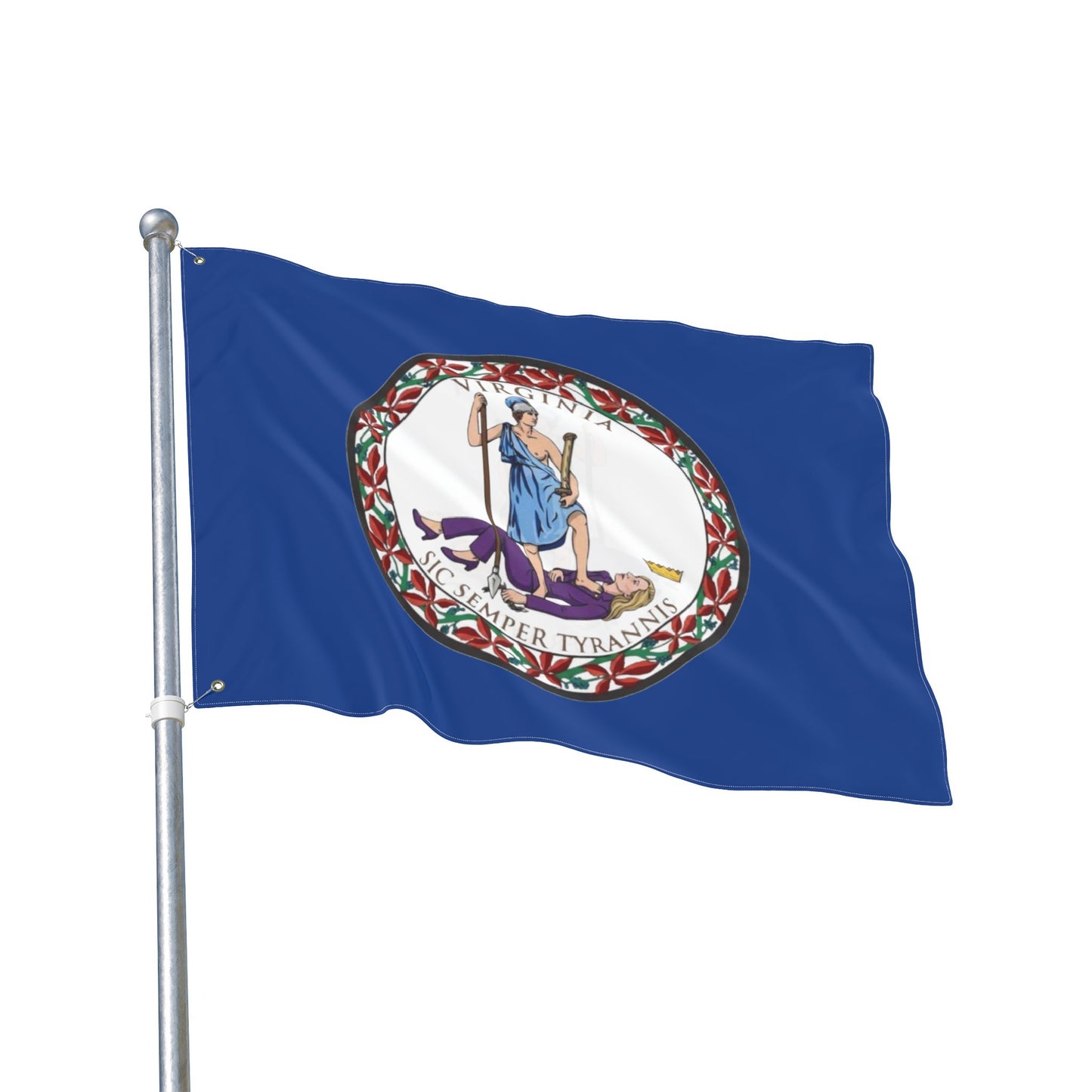 Virginia Tyrant State Seal - Double-Sided Flag