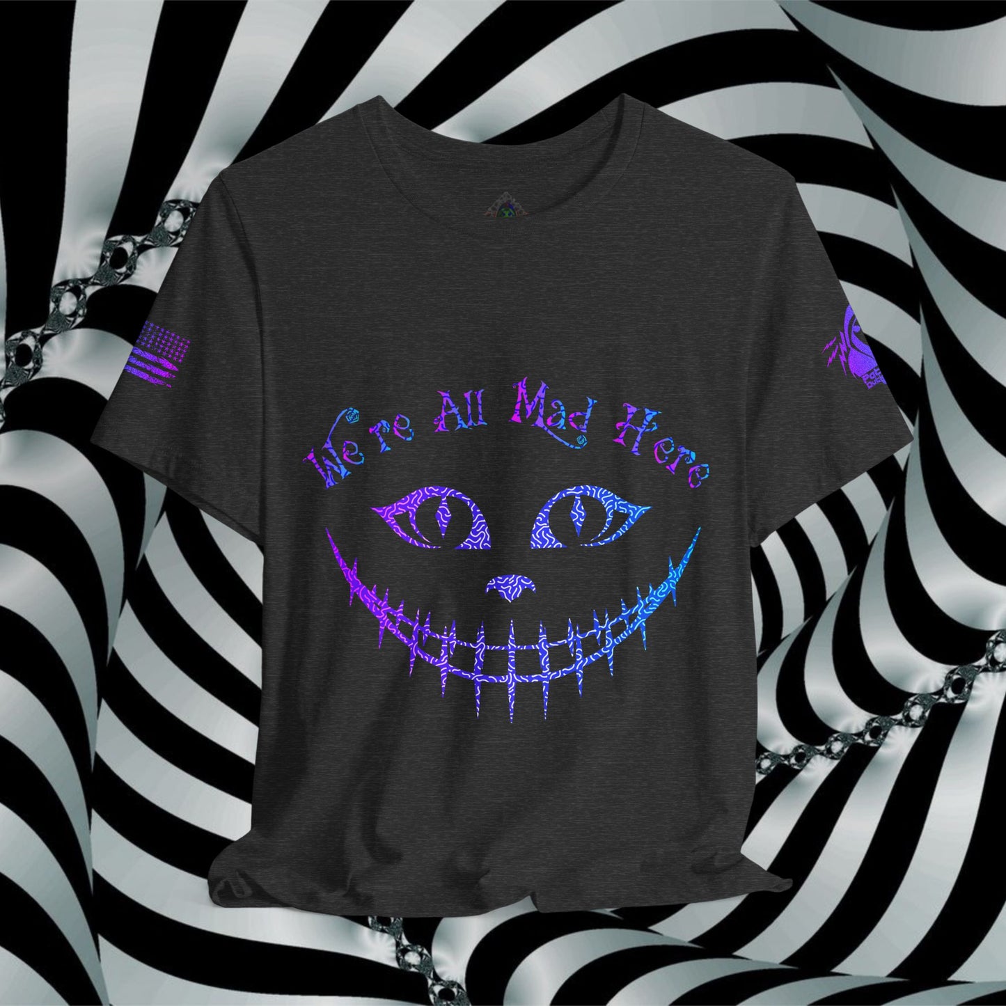 We're All Mad Here (Purple/Blue) - T-Shirt