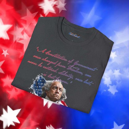 John Adams Style 1 - Independence Day - Softstyle Unisex T-Shirt